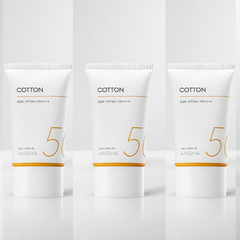 MISSHA All Around Safe Block Cotton Sunscreen SPF50+/PA++++ with Missha Perfect Cover BB Cream (6 Options)