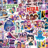 K-POP Demon Hunters Deco Stickers 55pcs