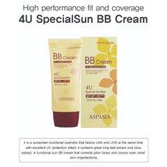 ASPASIA 4U Special Sun BB Cream SPF50+ PA+++ 50ml (3 Options)