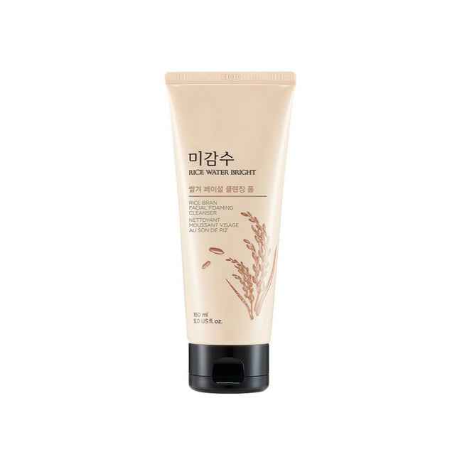 THE FACE SHOP Rice Water Bright Rice Bran Facial Cleansing Scrub Foam 150ml (3 Options)