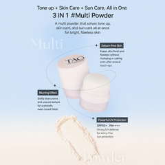 TAG Tone-Up Sun Powder 5g (Pale Light / Pink Light / Blue Light) (10 Options)