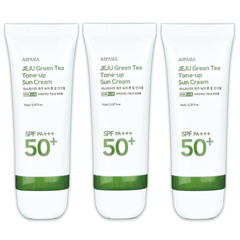 ASPASIA Jeju Green Tea Tone-Up Sun Cream SPF50+ PA+++ 70ml (3 Options)