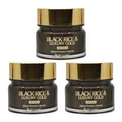 3W CLINIC Black Rice & Luxury Gold Brightening Cream 100g (3 Options)
