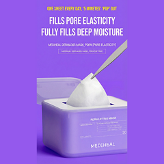 MEDIHEAL Derma 365 Pull-Out Mask Pack 30 sheets 350ml (Collagen / Teatree / Pore Lifting / Blemish Repair) (13 Options)