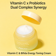 FARMSTAY Vitamin C & Bifida Energy Toning Cream 100ml (3 Options)