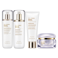 Missha Cellinew Snail Essential Moisturizer 130ml, Treatment 130ml, Cream 50ml, Sleeping Mask 110ml (16 Options)