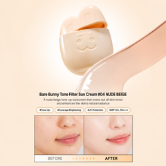 EDIT.B Bare Bunny Tone Filter Sun Cream 30ml (Pink / Purple / Milk White / Nude Beige) (12 Options)