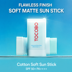 TOCOBO Cotton Soft Sun Stick SPF50+ PA++++ 19g / TOCOBO Cica Cooling Sun Stick SPF50+ PA++++ 19g (7 Options)