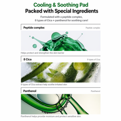 MEDI-PEEL Cica Cooling Calming Pad 2.0 (50 Pads) (3 Options)