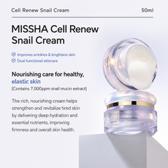 Missha Cellinew Snail Essential Moisturizer 130ml, Treatment 130ml, Cream 50ml, Sleeping Mask 110ml (16 Options)