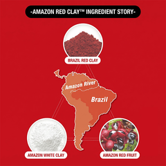 MISSHA Amazon Red Clay Wash-Off Pore Mask 110ml (3 Options)