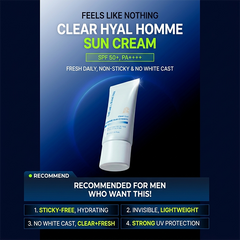 THE LAB by BLANC DOUX Clear Hyal Homme Sun Cream 35ml (3 Options)