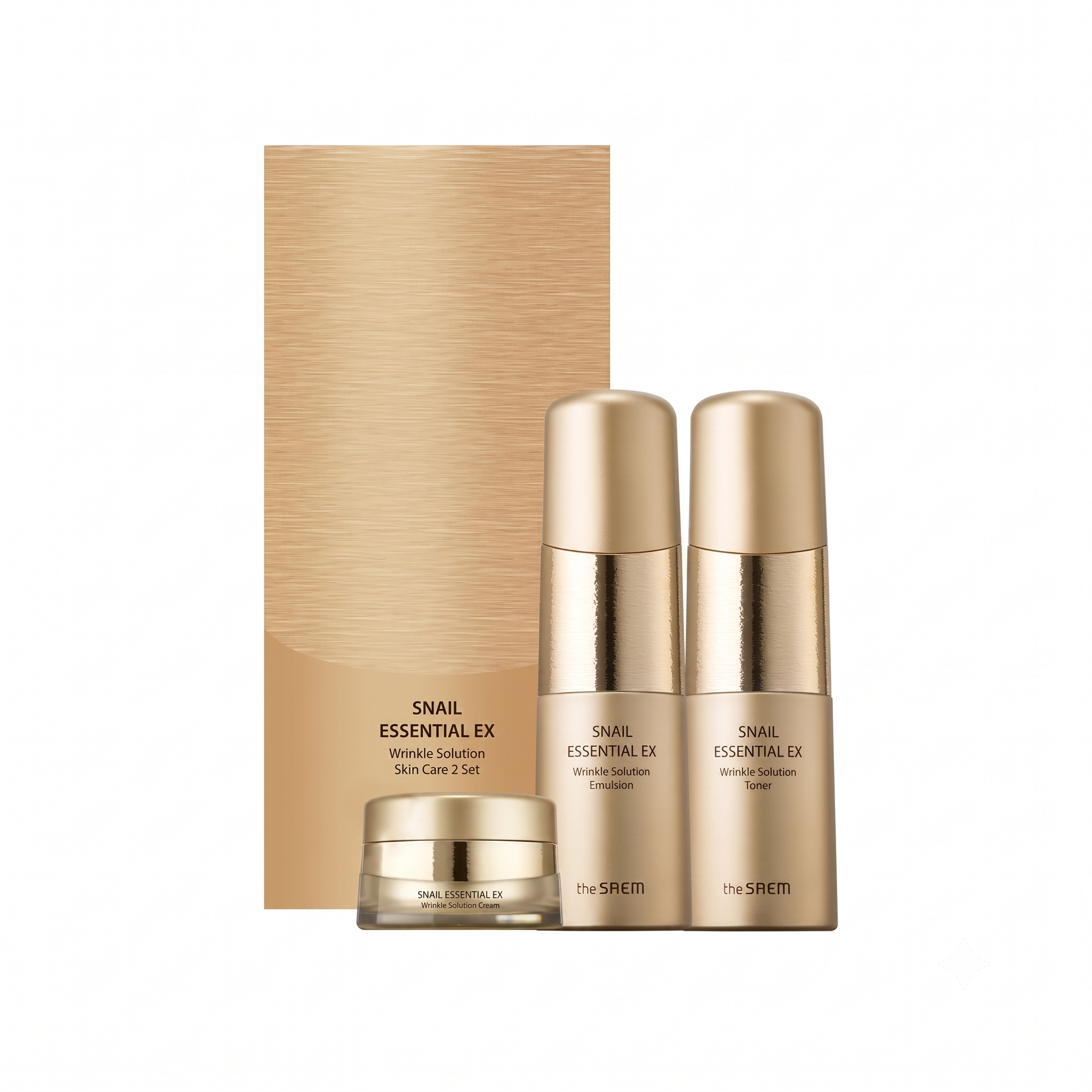 The Saem Snail Essential EX Wrinkle Solution Skin Care 2 Set (2 Options)