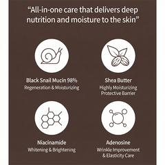 3W CLINIC Black Snail 98 All In One Cream (3 Options)