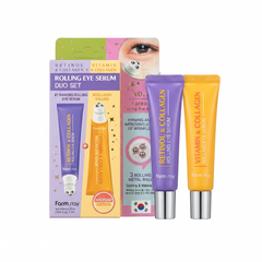 farm stay rolling eye serum duo set (Vitamin 25ml + Retinol 25ml) (3 Options)
