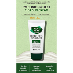 3W CLINIC Project Cica Sun Cream SPF50+ PA+++(3 Options)