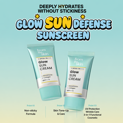FROM THE SKIN Glow Sun Cream 40ml / Outdoor Sun Gel Patch 10ml (7 Options)