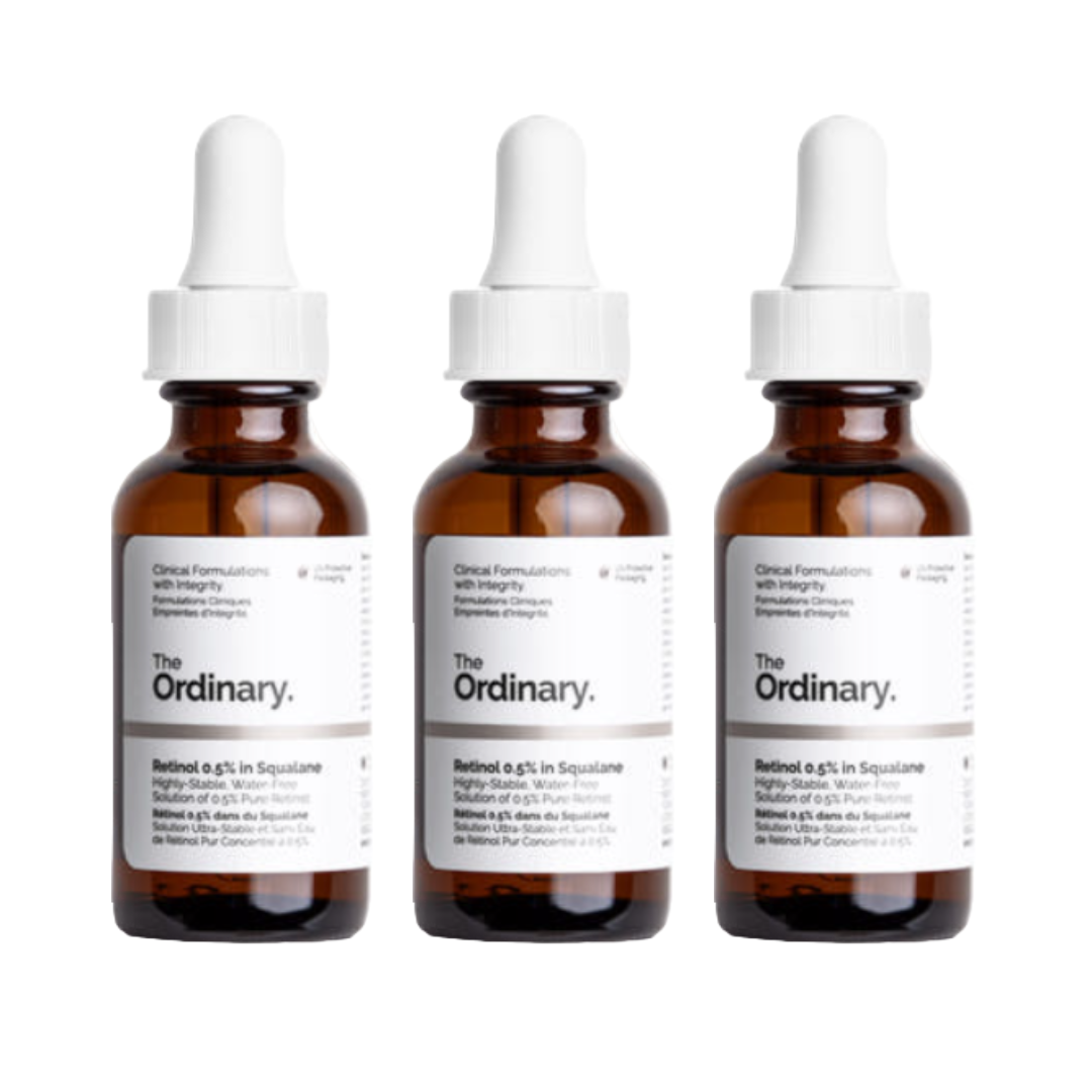 The Ordinary Retinol 0.2% in Squalane 30ml, Retinol 0.5% in Squalane 30ml, Retinol 1% in Squalane 30ml (10 Options)