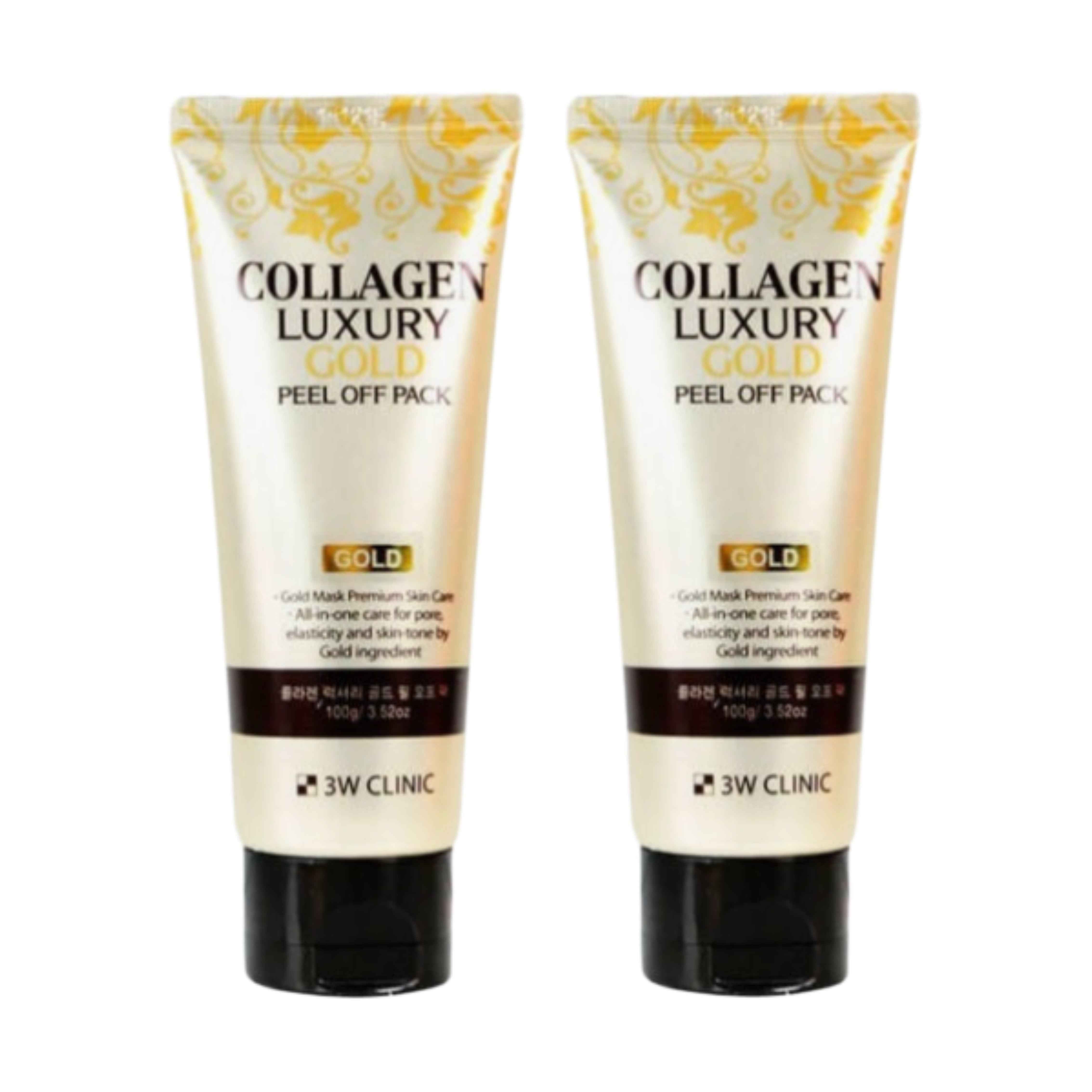 3W CLINIC Collagen Luxury Gold Peel Off Pack 100g (3 Options)