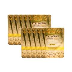 3W CLINIC Collagen Luxury Gold Energy Hydrogel Facial Mask 30g*5ea (4 Options)