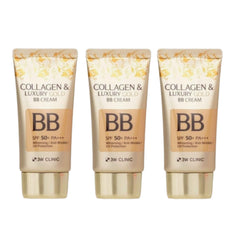 3W CLINIC Collagen & Luxury Gold BB Cream SPF50+/PA+++ 50ml (3 Options)