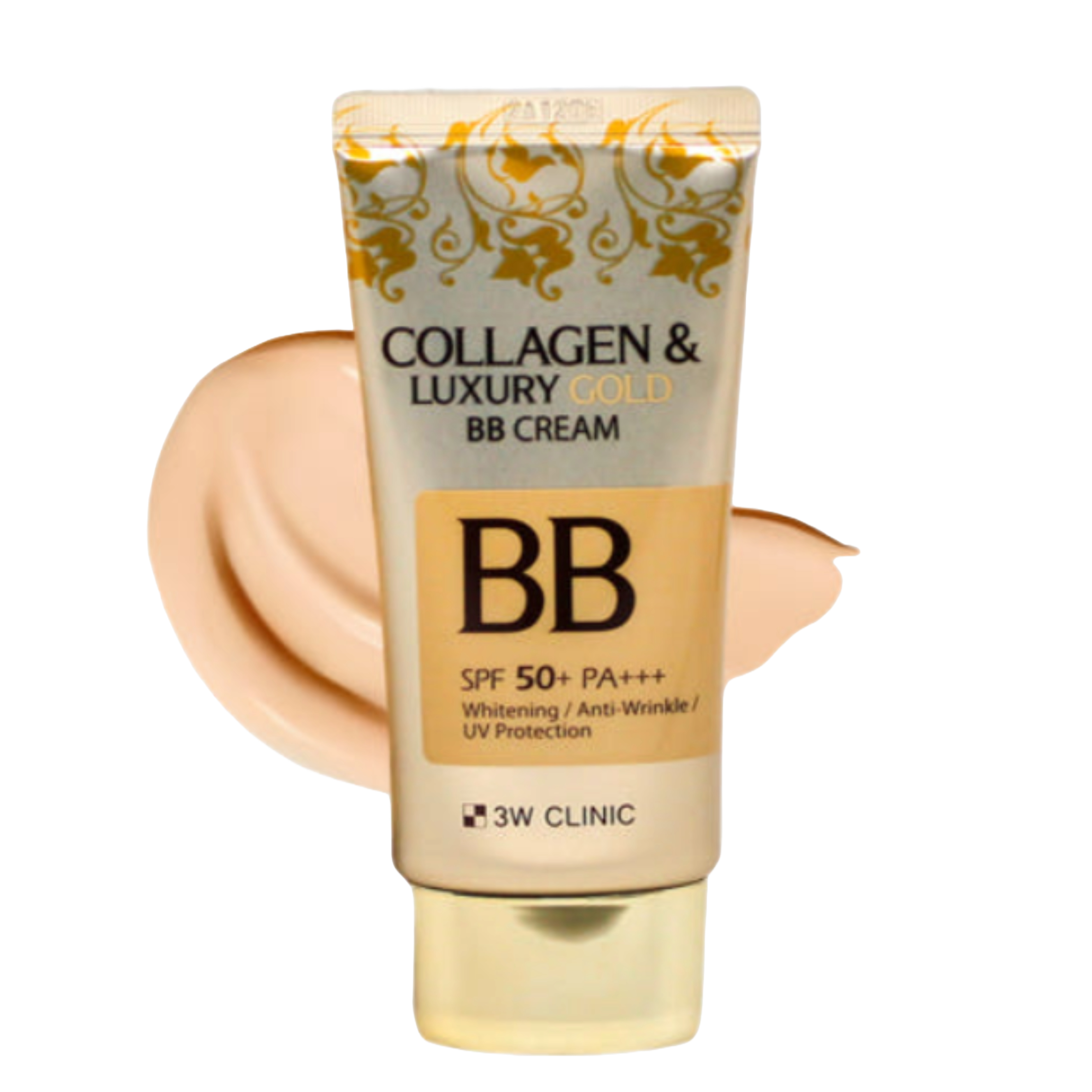 3W CLINIC Collagen & Luxury Gold BB Cream SPF50+/PA+++ 50ml (3 Options)