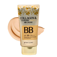 3W CLINIC Collagen & Luxury Gold BB Cream SPF50+/PA+++ 50ml (3 Options)