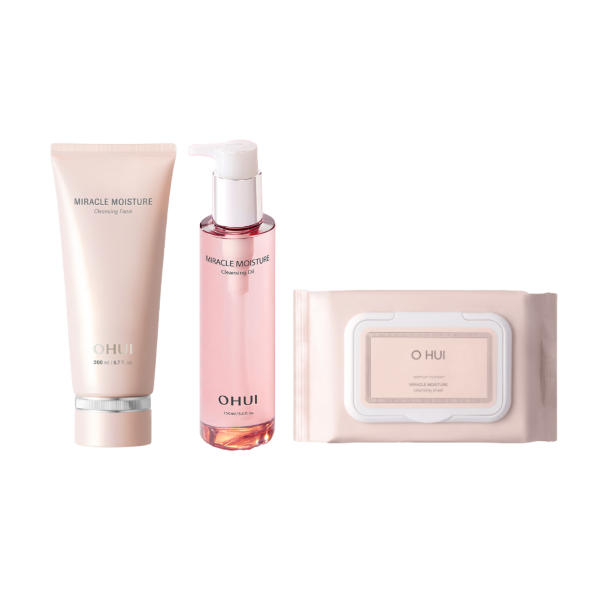 Ohui Miracle Moisture Cleansing Oil 150ml / Cleansing Foam 200ml / Cleansing Sheet 60ea (12 Options)