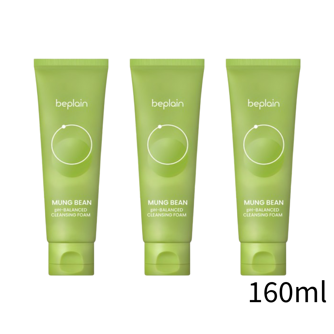 Beplain Mung Bean Mild Acidic Cleansing Foam 80 mL / 160 mL (6 Options)
