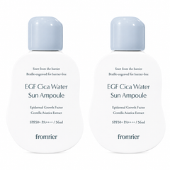FROMRIER Vegan EGF Cica Water Sun Ampoule SPF50+ PA++++ 56ml (3 Options)