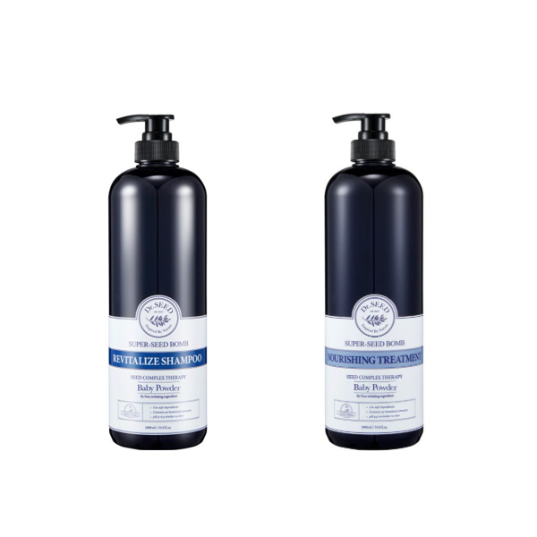 Dr.SEED Super Seed Bomb Shampoo, Treatment, Body Wash 500ml, 1000ml (Bebe Musk, Midnight Rose) (30 Options)