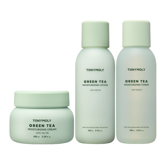 TONYMOLY Green Tea Moisturizing Skincare Line (TONER, LOTION, SERUM, CREAM, MIST) (16 Options)