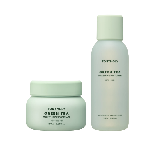 TONYMOLY Green Tea Moisturizing Skincare Line (TONER, LOTION, SERUM, CREAM, MIST) (16 Options)