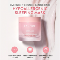 LANEIGE Sleeping Mask Set (Water 70ml / Cica 60ml / Bouncy & Firm 60ml) (10 Options)