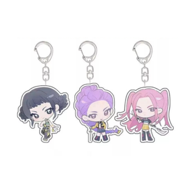 K-POP DEMON HUNTERS Keyring Set (Joy · Rumi · Mira) 3Pcs