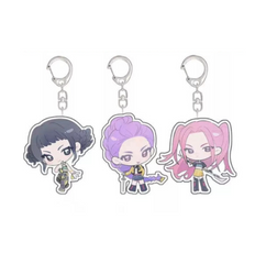 K-POP DEMON HUNTERS Keyring Set (Joy · Rumi · Mira) 3Pcs