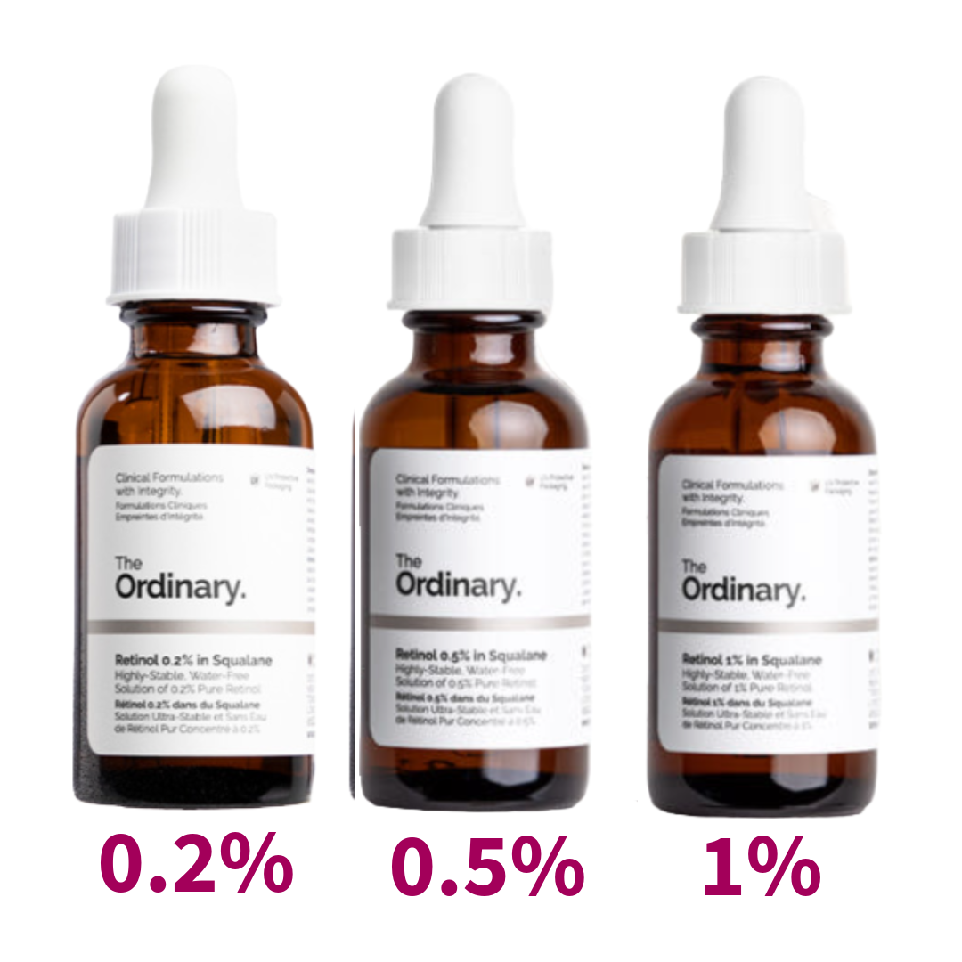The Ordinary Retinol 0.2% in Squalane 30ml, Retinol 0.5% in Squalane 30ml, Retinol 1% in Squalane 30ml (10 Options)