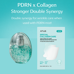 Anua PDRN Hyaluronic Acid Capsule PDRN Mist (30ml, 100ml) Melting Collagen Film Neck Patch 4ea, Nasolabial&Cheeks Patch 4ea (15 Options)