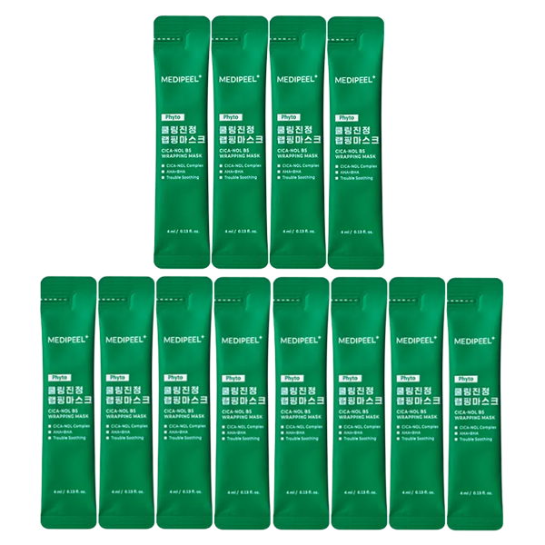 MEDI-PEEL Wrapping Mask Lacto Pore Lifting / Mela Toning / Cica Cooling Calming (4ml x 4pcs) (10 Options) - DAISO