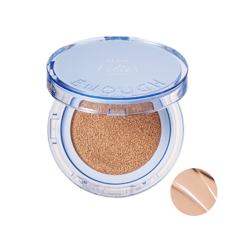 Enough Glow Filter Cushion SPF28 PA+++ 12g + Refill 12g (6 Options)