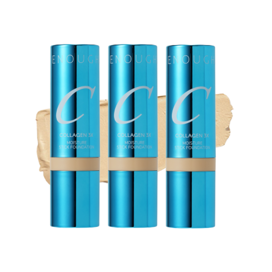 Enough Collagen 3X Moisture Stick Foundation SPF50+ PA++++ 14g (6 Options}