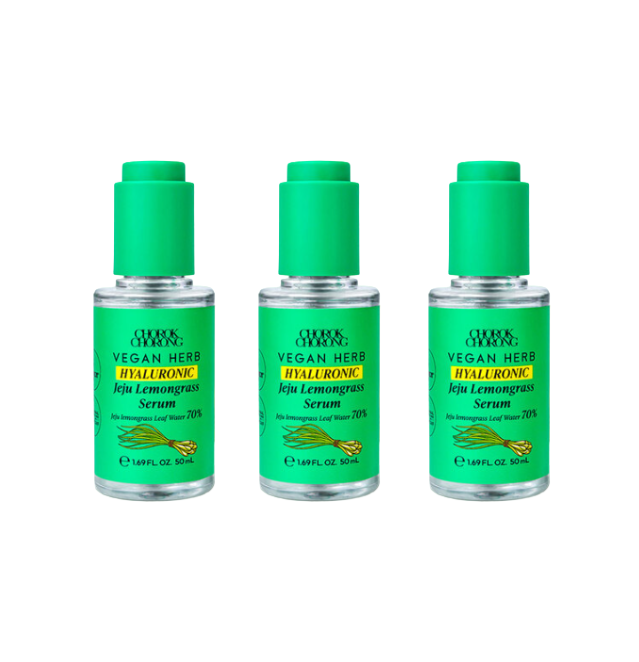 Chorok Chorong Vegan Herb Hyaluronic Jeju Lemongrass Serum 50ml (3 Options)