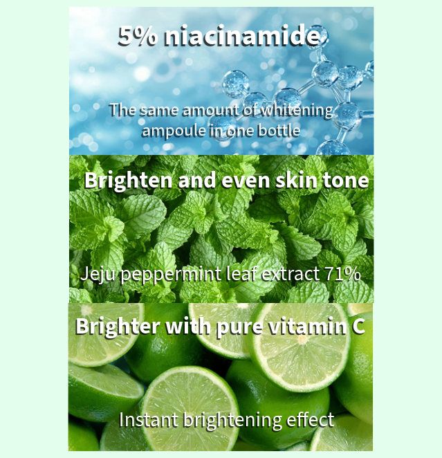 Chorok Chorong Vegan Herb Niacinamide 5% Jeju Peppermint sheet Mask (27ml x10EA) (3 Options)