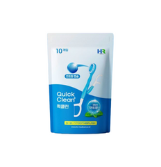 HR Medical Quick Clean Mint 5-in-1 Disposable Toothbrush 10pcs (3 Options)