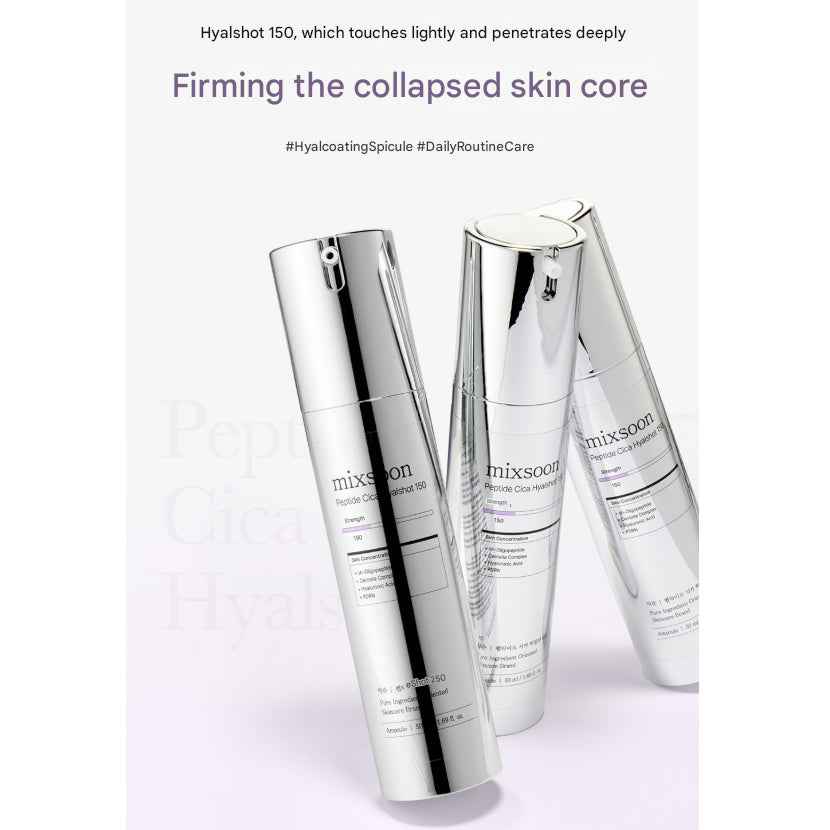 Mixsoon Peptide Cica Hyalshot 150 (50ml) / 350 (30ml) (7 Options)