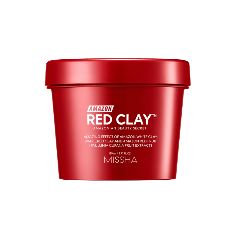 MISSHA Amazon Red Clay Wash-Off Pore Mask 110ml (3 Options)