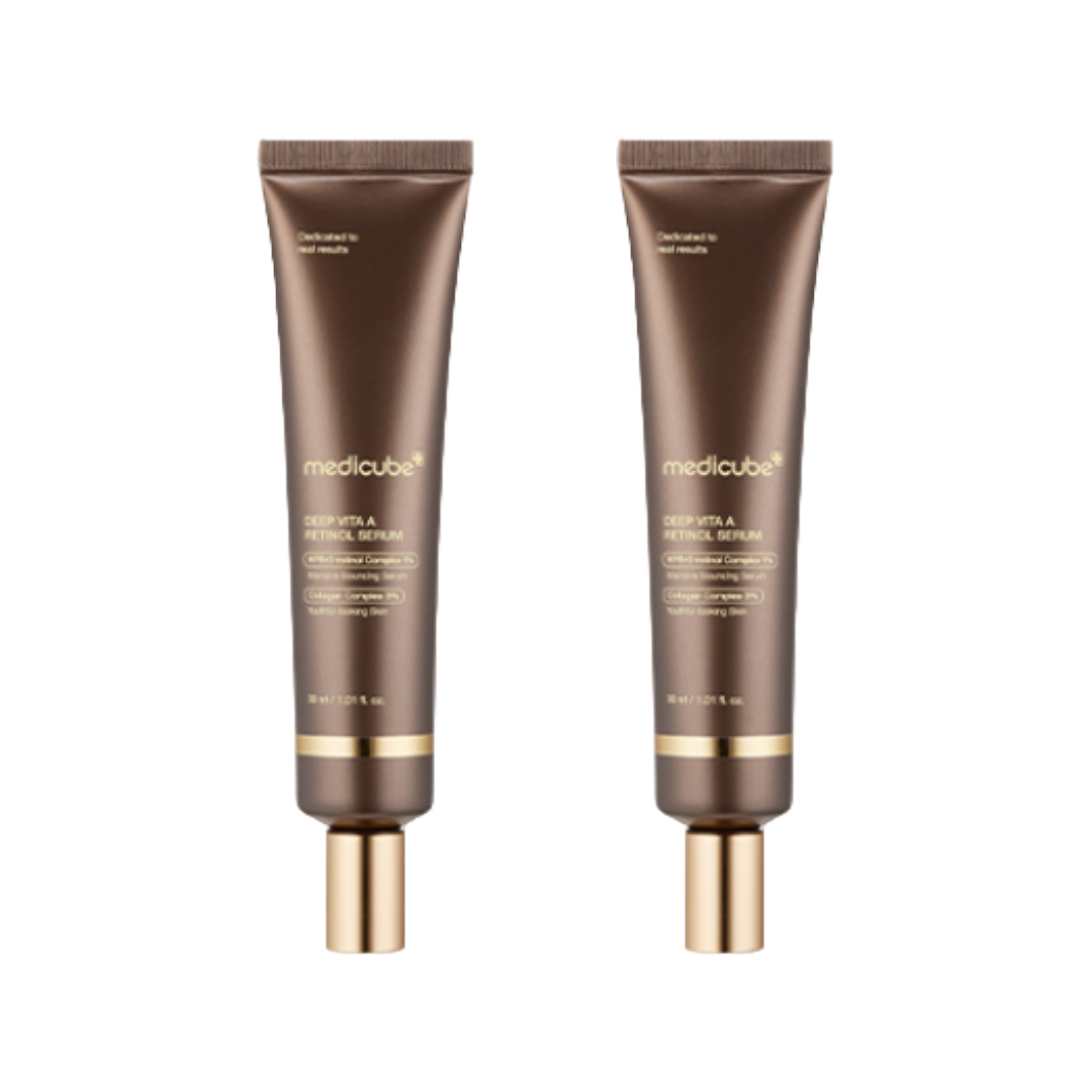 Medicube Deep Firming Lifting Set (Deep Vita A Retinol Serum 30ml + Deep Lifting Peptide Eye Cream 30ml) (7 Options)