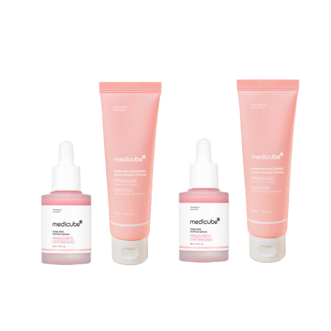 Medicube PDRN Pink Peptide Duo Set (PDRN Pink Peptide Ampoule 30ml +PDRN Pink Hyaluronic Moisturizing Cream 50ml) (7 Options)