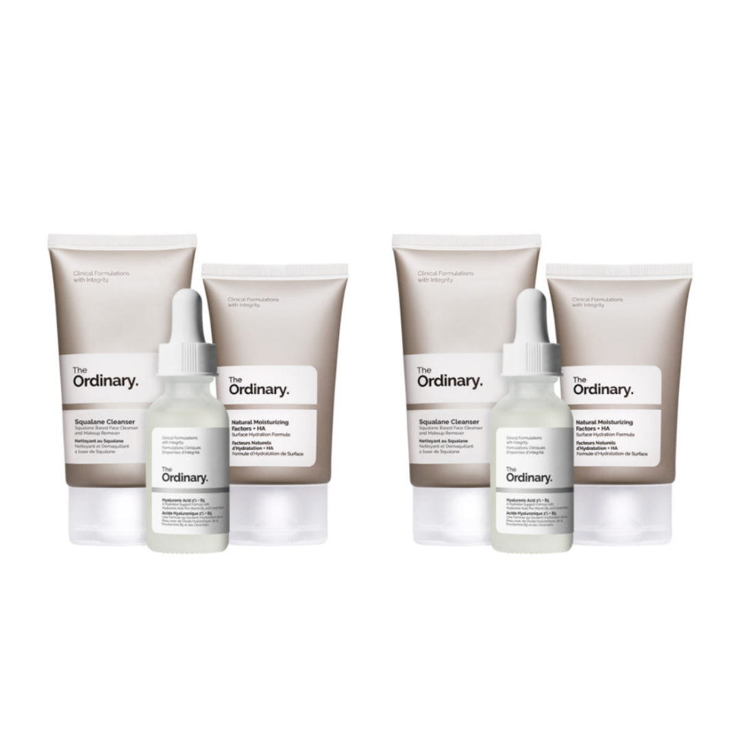 The Ordinary Daily Set (Squalane Cleanser 50ml + Hyaluronic Acid 2% + B5 30ml + Natural Moisturizing Factors + HA 30ml) (3 Options)