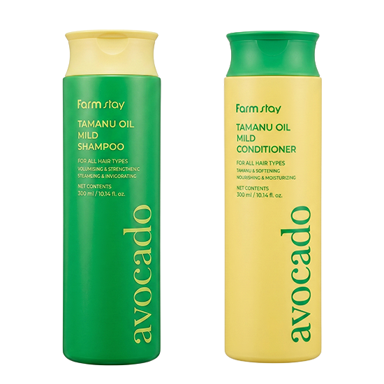 FARM STAY Tamanu Oil Mild Avocado Shampoo & Conditioner 300ml (7 Options)